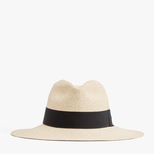 Cuyana Folding Panama Hat V3 in Natural with Black Band